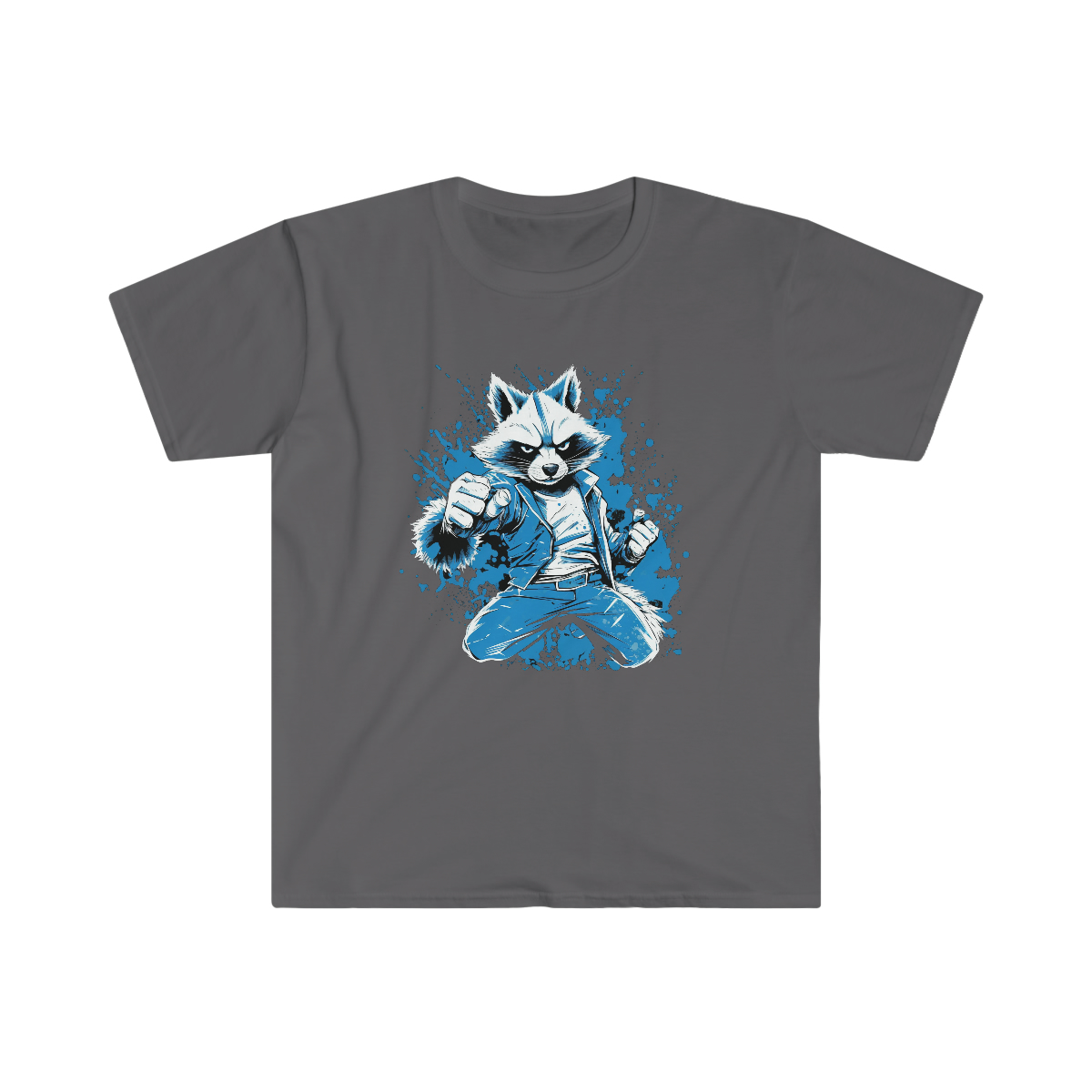 V180 Life Karate Racoon T-shirt - Image 17
