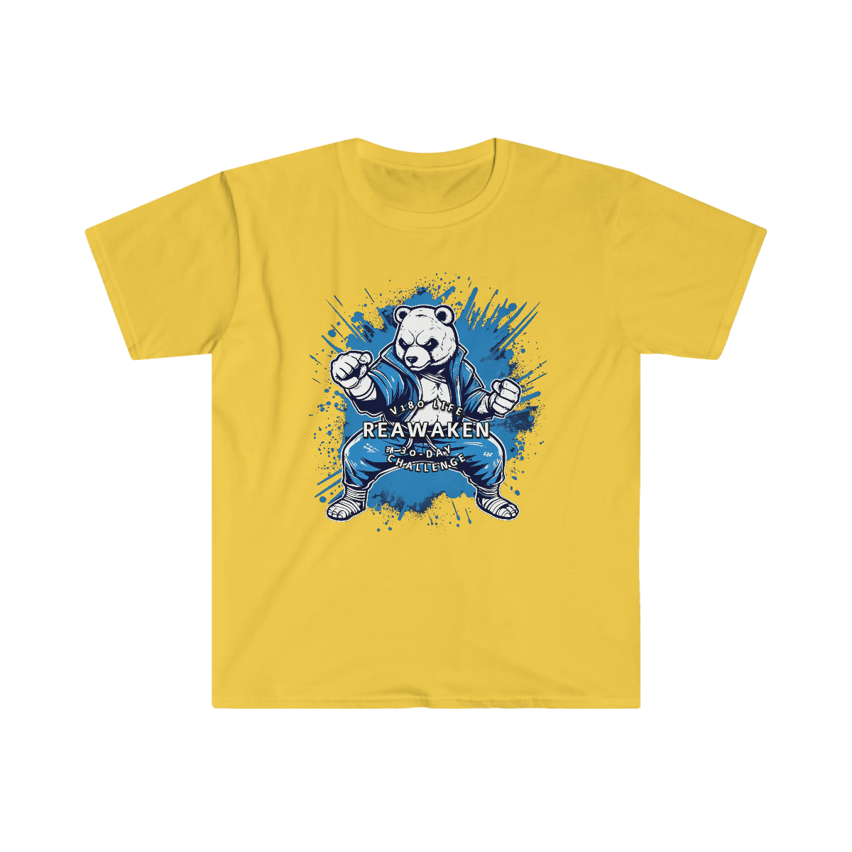 V180 Life REAWAKEN - 30-Day Challenge Karate Bear T-shirt - Image 7