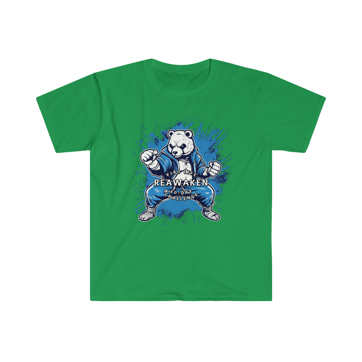 V180 Life REAWAKEN - 30-Day Challenge Karate Bear T-shirt - Image 11