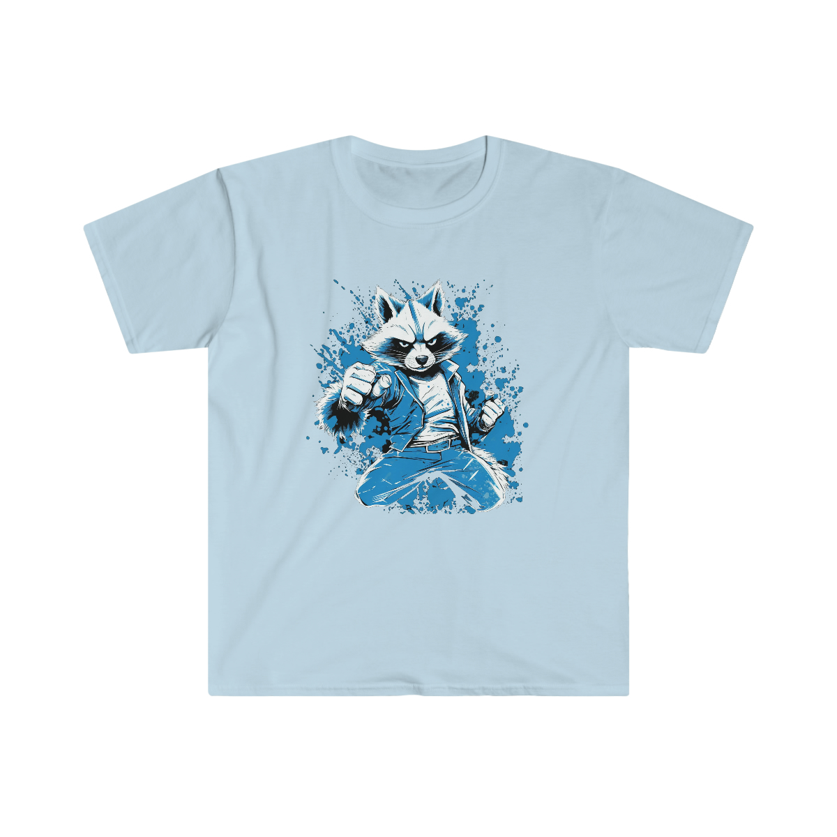 V180 Life Karate Racoon T-shirt - Image 15