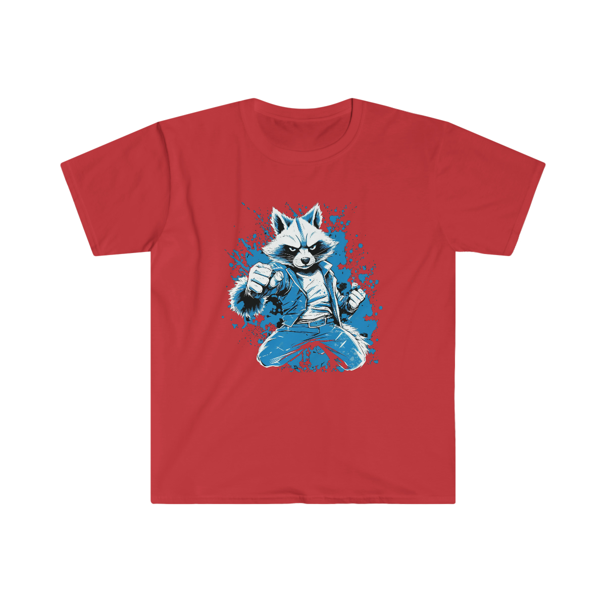 V180 Life Karate Racoon T-shirt - Image 25