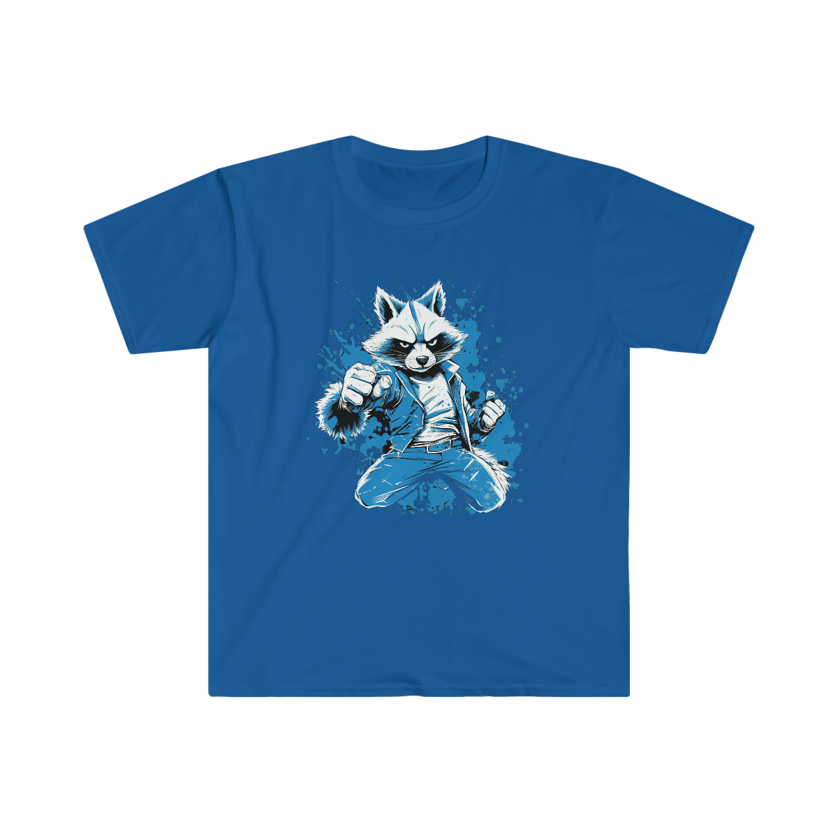 V180 Life Karate Racoon T-shirt - Image 19