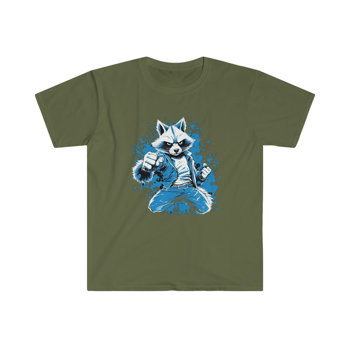 V180 Life Karate Racoon T-shirt - Image 9