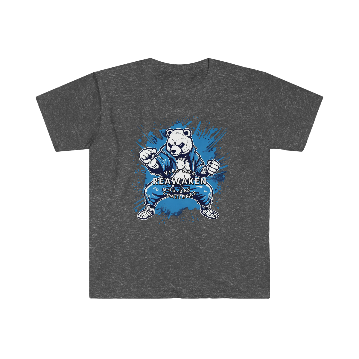 V180 Life REAWAKEN - 30-Day Challenge Karate Bear T-shirt - Image 13