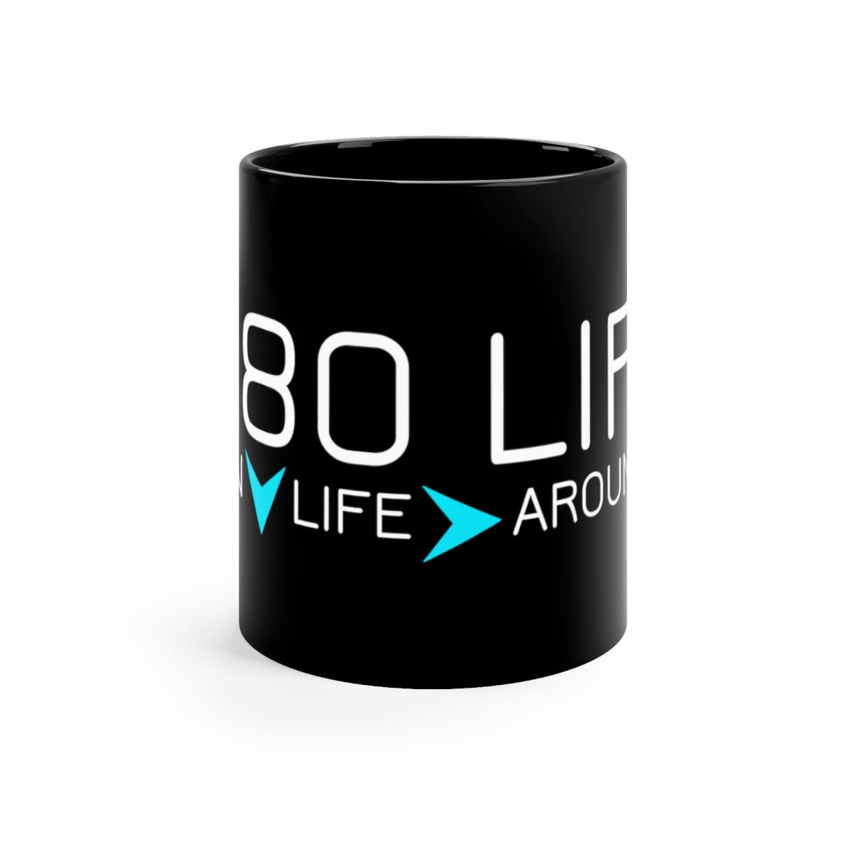 V180 Life "Turn Life Around" 11oz Black Mug